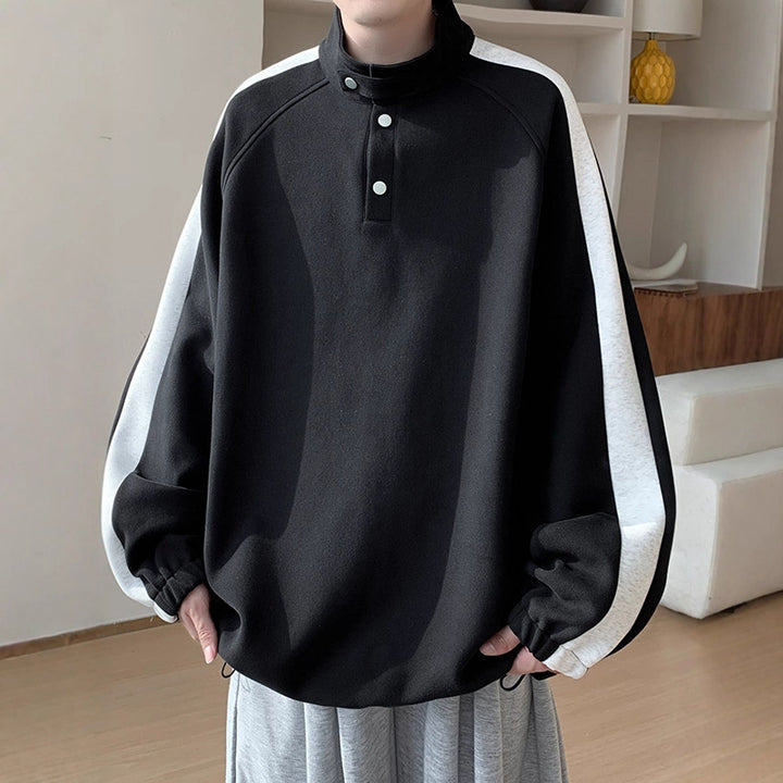 Herren Lässiger Overshirt Pullover Echoarchiv
