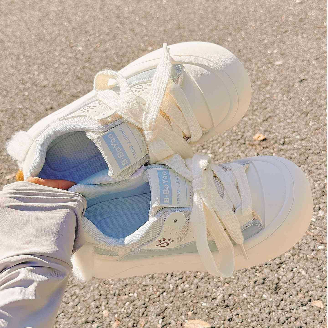 Damen Sneaker mit plüschiger Fütterung und flexiblen Schnürsenkeln Echo Archiv