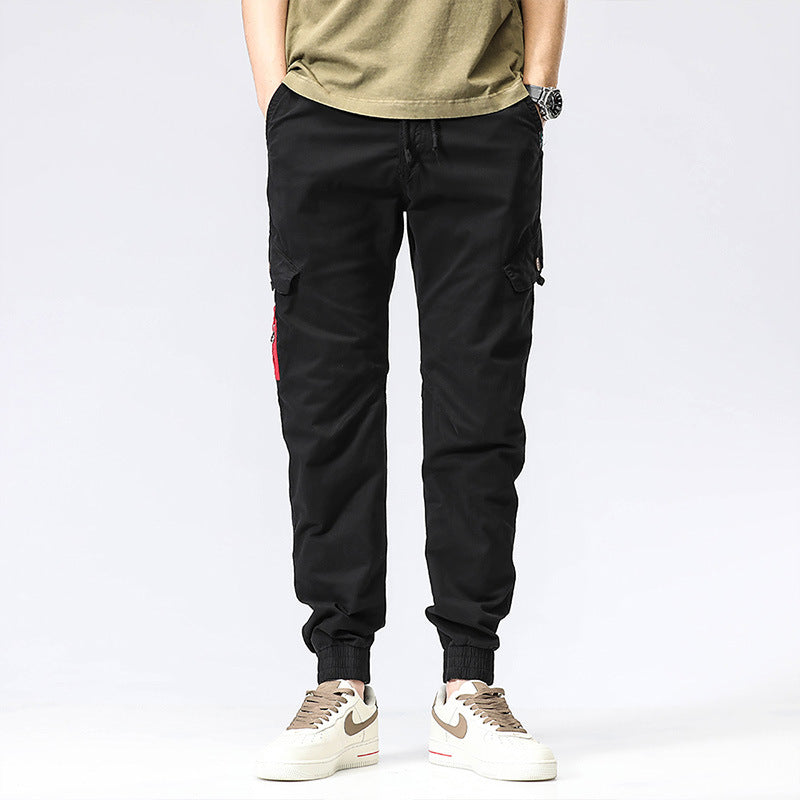 Herren Military-Influenced Cargo-Jogger mit elastischem Komfortbund und Kontrast-Zipper Echo Archiv