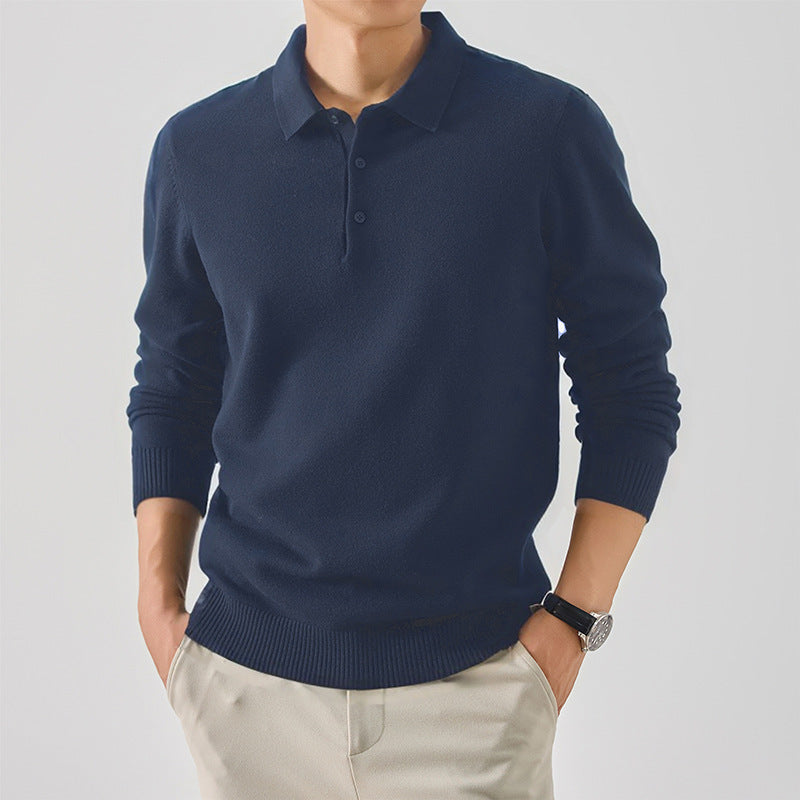 Herren eleganter Polokollektion Pullover aus feiner Baumwolle Echoarchiv