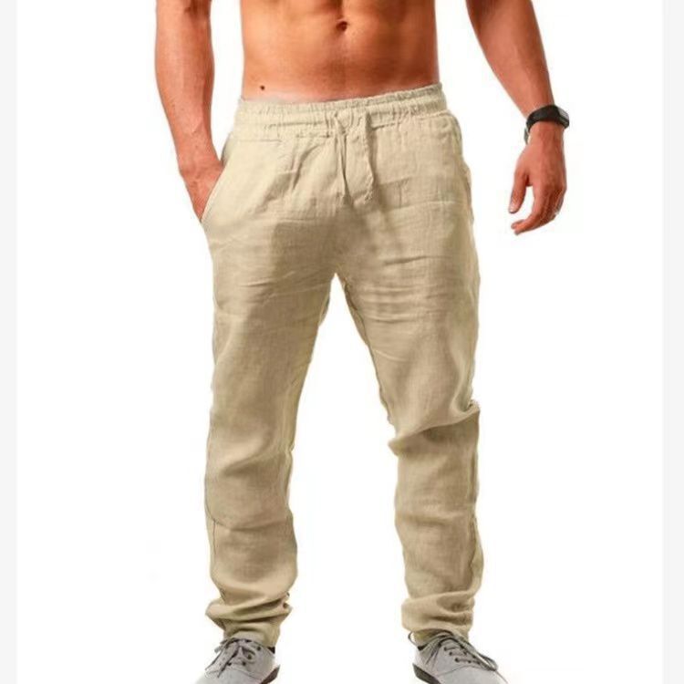 Herren Leichte und atmungsaktive Leinenhose Echoarchiv
