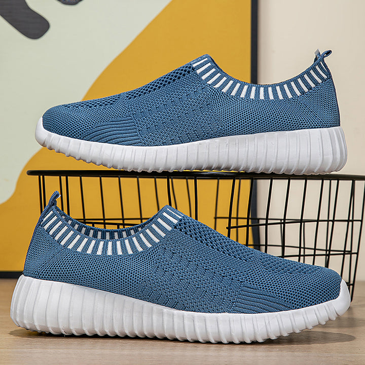 Damen nan elastischer Schlupf-Komfort-Sneaker mit dreidimensionaler Strickstruktur und profilierter Leichtsohle Echo Archiv