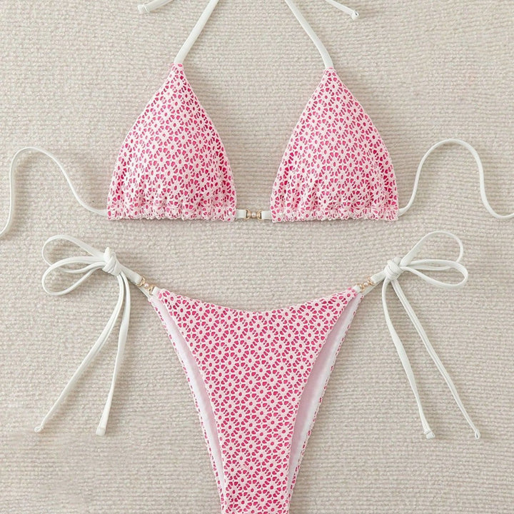 Damen raffinierter Bikinischnitt mit verstellbaren Bindebändern Echo Archiv
