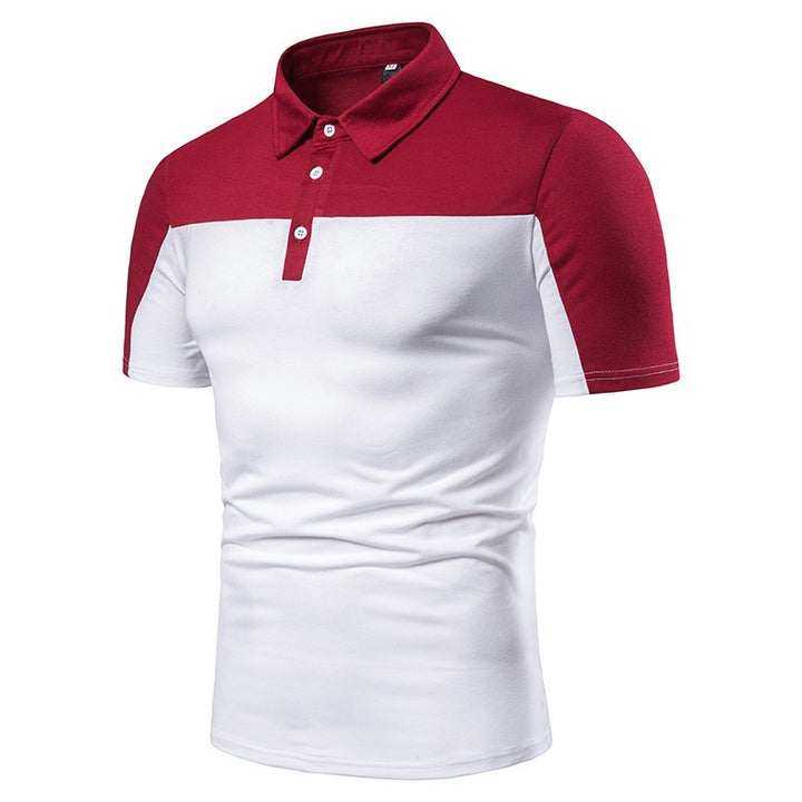 Herren Sportliches Poloshirt mit kreativem Grafikdesign und markantem Schnitt Echoarchiv