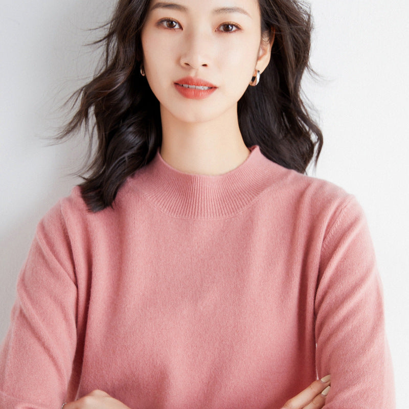 Damen Kurzrollkragen Feinstrickpullover mit leichtem Mohair-Effekt Echoarchiv