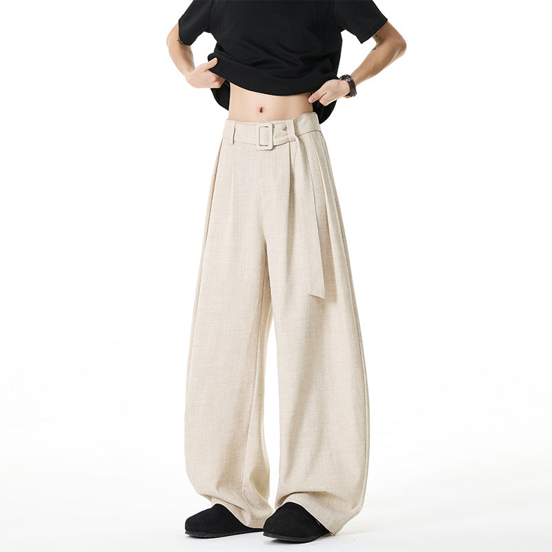 Damen Elegante und lässige weite Stoffhose – Avélisse