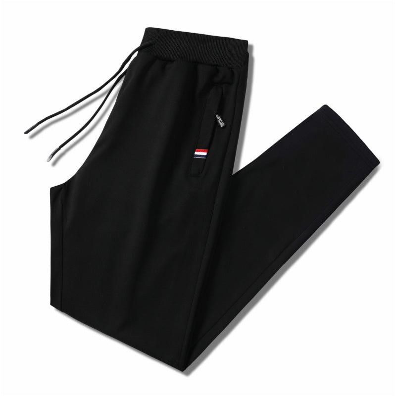 Herren Slim-Fit Jogginghose mit elastischem Rippbund, Kordelzug und Reißverschlusstaschen Echo Archiv