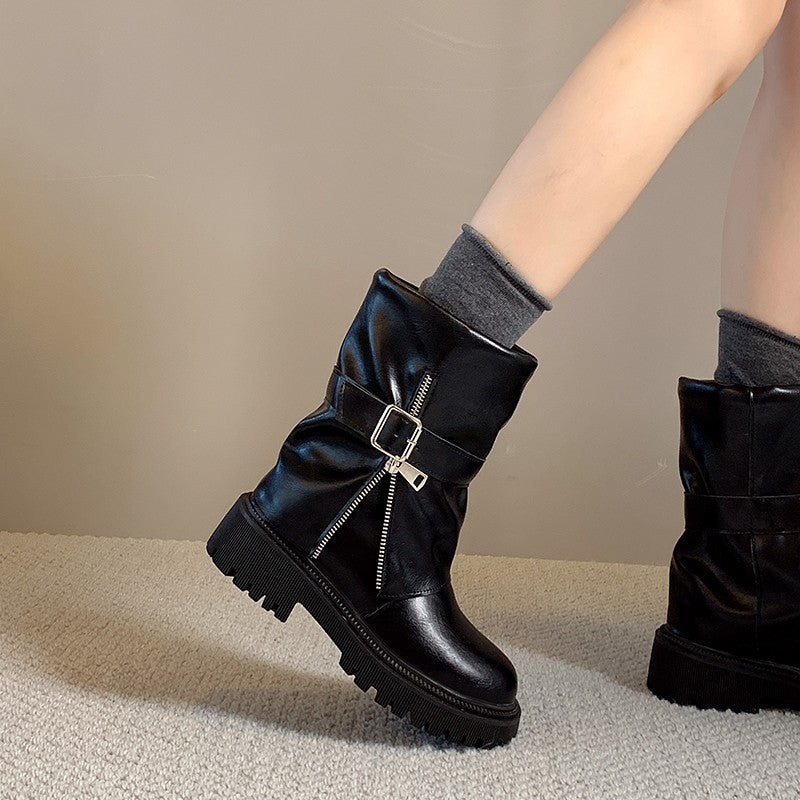 Damen Lässige Stiefeletten mit Schnallen-Design Echo Archiv