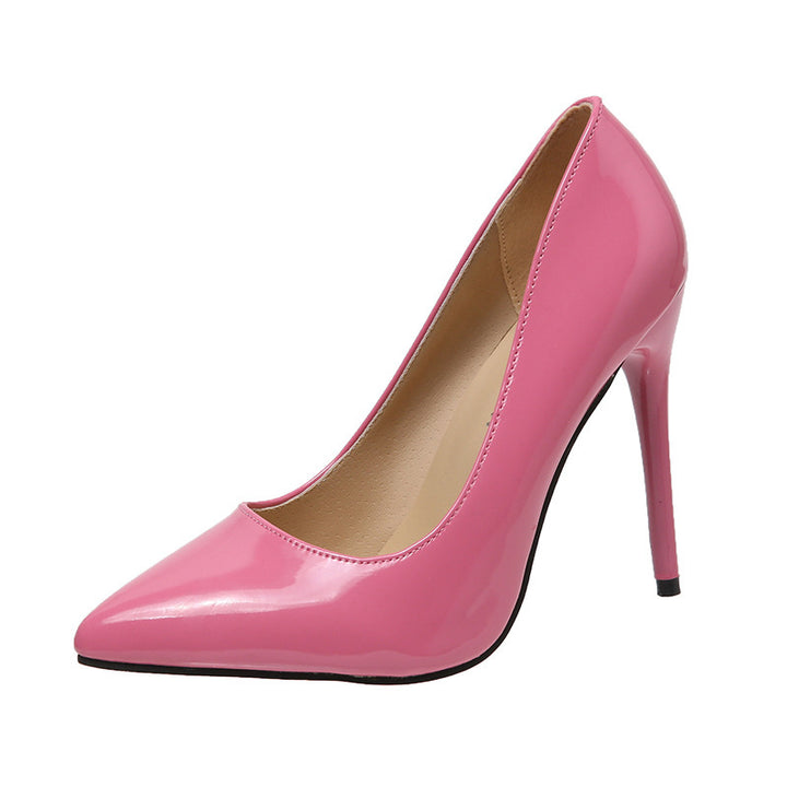 Damen nan spitzer bürotauglicher Pumps aus Lackoptik mit schmalem Stiletto und gepolstertem Komfortfußbett Echo Archiv