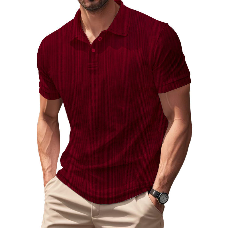Herren Poloshirt mit strukturiertem Design und innovativer Gewebetechnologie Echoarchiv