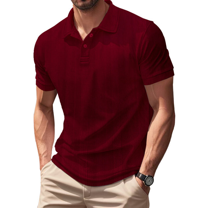 Herren Poloshirt mit strukturiertem Design und innovativer Gewebetechnologie Echoarchiv