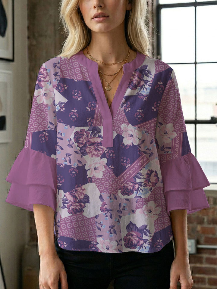 Damen Bluse mit wunderschönen floralem Design Echo Archiv