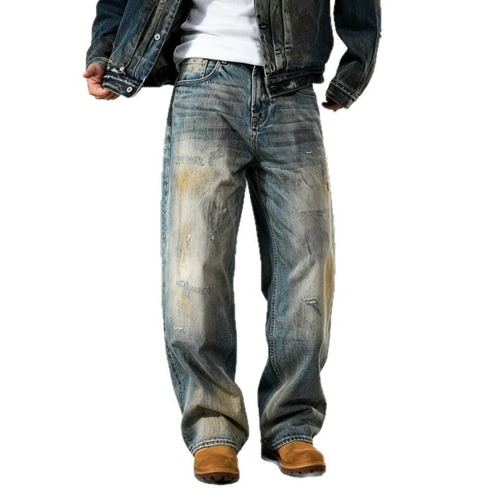 Herren Weit geschnittene Slim-Fit Jeans Echoarchiv