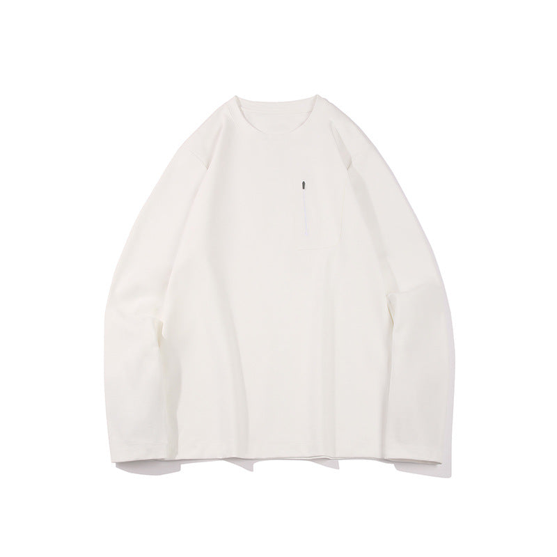 Herren Oversized-Langarmshirt mit Brustreißverschluss und Relaxed-Fit Echo Archiv