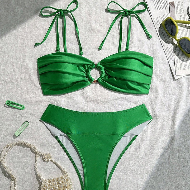 Damen Bandeau-Bikini mit eleganter Rüschendetail Echo Archiv