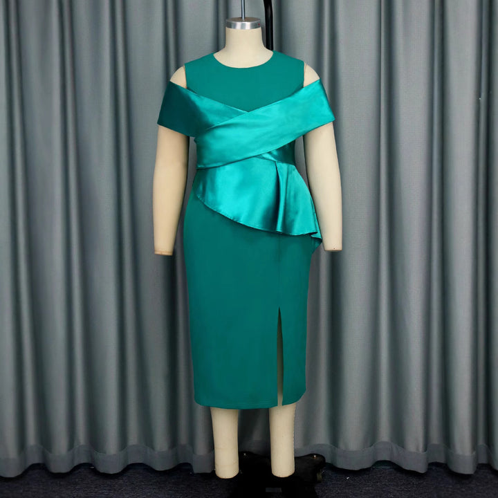 Damen Cocktailkleid mit asymmetrischem Oberteil und Drapierungsdetail Echo Archiv