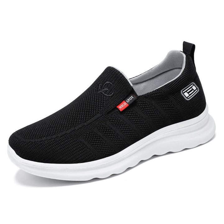 Herren nan atmungsaktiver Slip-On Strick-Freizeitschuh mit elastischem Einstieg, gepolsterter Komfortsohle und rutschfester Wellenlaufsohle Echo Archiv