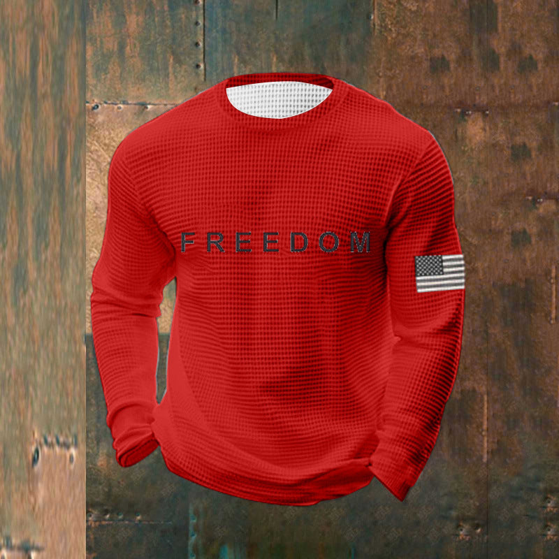 Herren Lässiger Sweatshirt mit Statement Print Echoarchiv