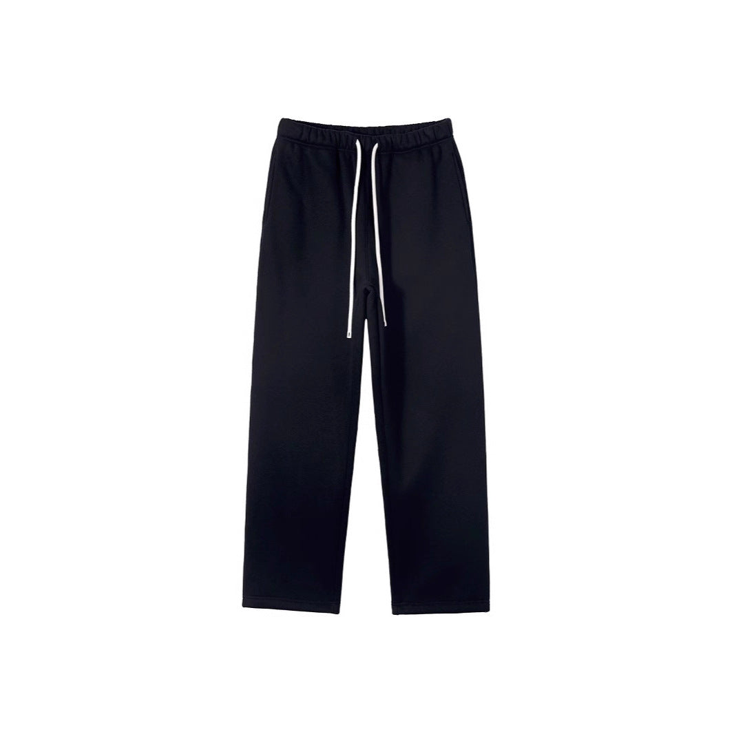 Damen weite Relax-Sweathose mit elastischem Komfortbund, kontrastierendem Kordelzug und geradem Bein – Avélisse