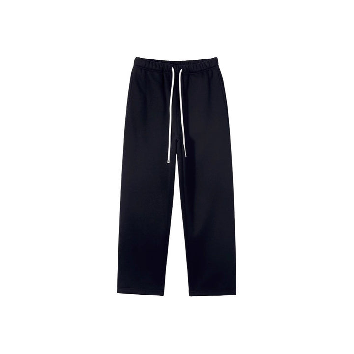 Damen weite Relax-Sweathose mit elastischem Komfortbund, kontrastierendem Kordelzug und geradem Bein – Avélisse