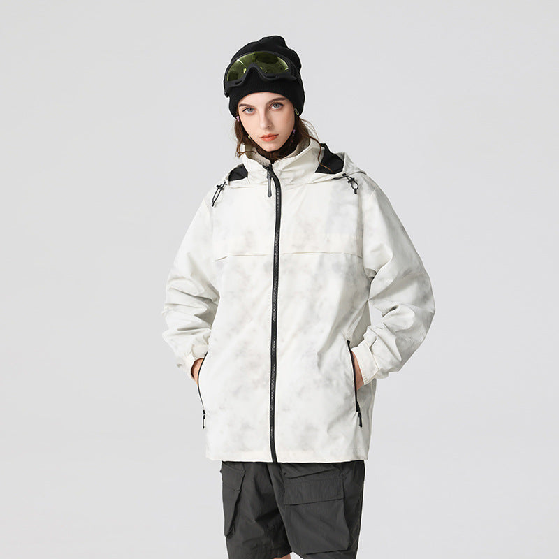 Herren Leichte wasserfeste Outdoorjacke mit verstellbarer Kapuze, getapten Nähten und Frontreißverschluss Echo Archiv