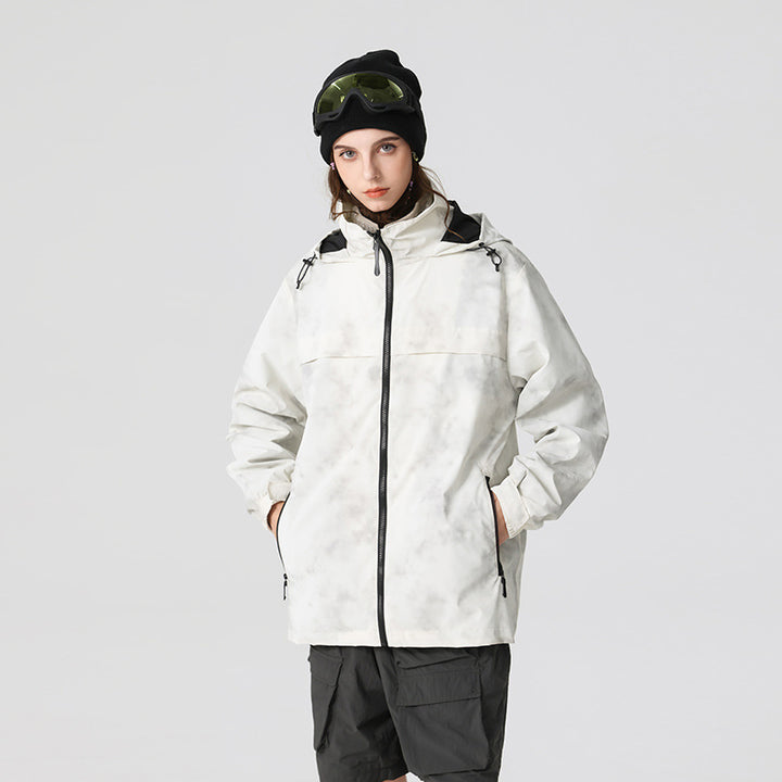Herren Leichte wasserfeste Outdoorjacke mit verstellbarer Kapuze, getapten Nähten und Frontreißverschluss Echo Archiv