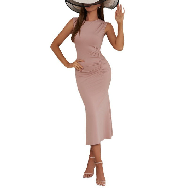Damen Elegantes Midikleid mit Raffungsdetails Echo Archiv