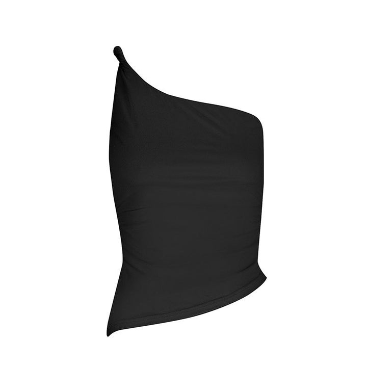 Damen asymmetrisches Top mit elegantem Ein-Schulter-Schnitt und figurformendem Design Echo Archiv