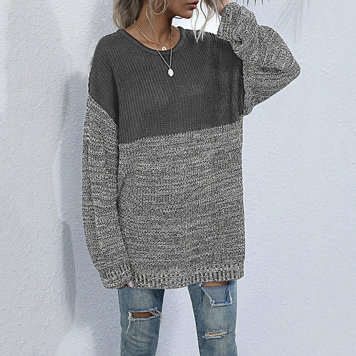 Damen Stilvoller Strickpullover mit luxuriösen Texturen Echo Archiv