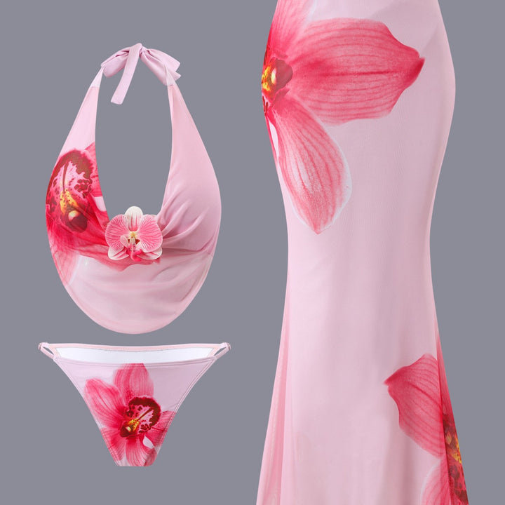 Damen Bikini-Set mit floralem Design und elegantem Wickeloberteil Echo Archiv