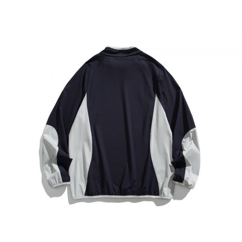 Unisex Weit geschnittenes winddichtes Funktions-Sweatshirt mit Kontrastpaneelen Echo Archiv