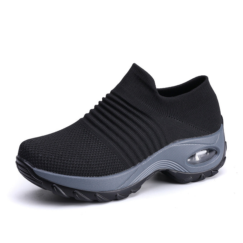 Damen gestrickter Slip-On Sportsneaker mit luftgepolsterter Zwischensohle Echo Archiv
