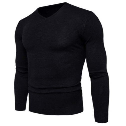 Herren feiner V-Ausschnitt Pullover aus hochwertiger Baumwolle Echoarchiv
