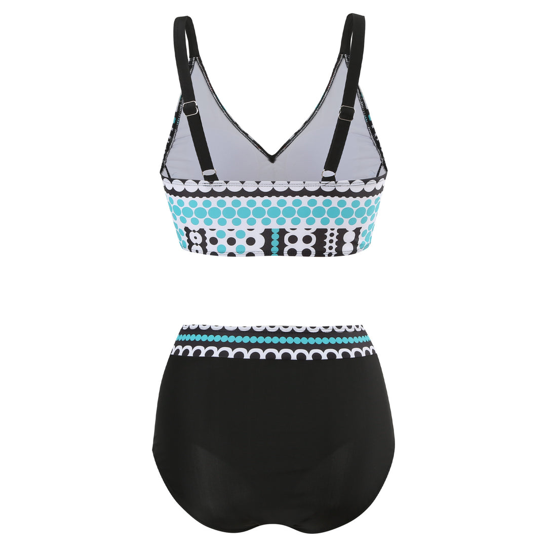 Damen Hochgeschnittener Bikini mit modischem Bauchschutz Echo Archiv