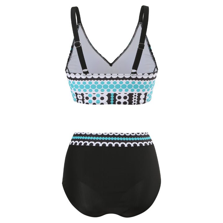 Damen Hochgeschnittener Bikini mit modischem Bauchschutz Echo Archiv