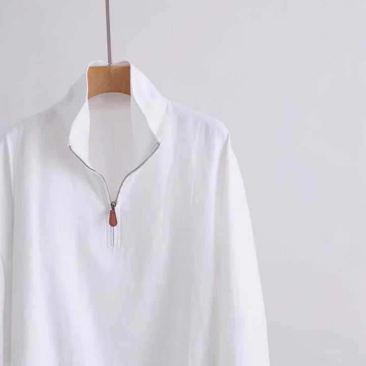Unisex leichter Kurzzip-Anorak mit Stehkragen Echo Archiv