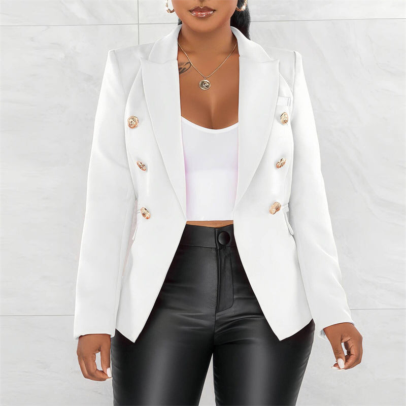 Damen Modischer Doppelt Gepknöpfter Blazer Echo Archiv