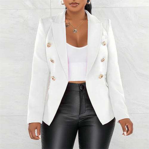 Damen Modischer Doppelt Gepknöpfter Blazer Echo Archiv