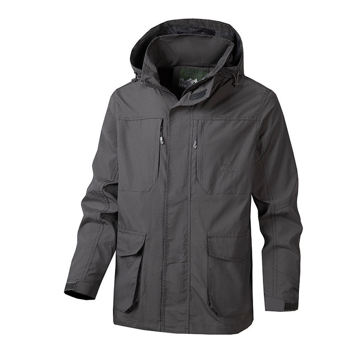 Herren Funktionale Jacke mit verstellbarem Kapuzendesign Echo Archiv