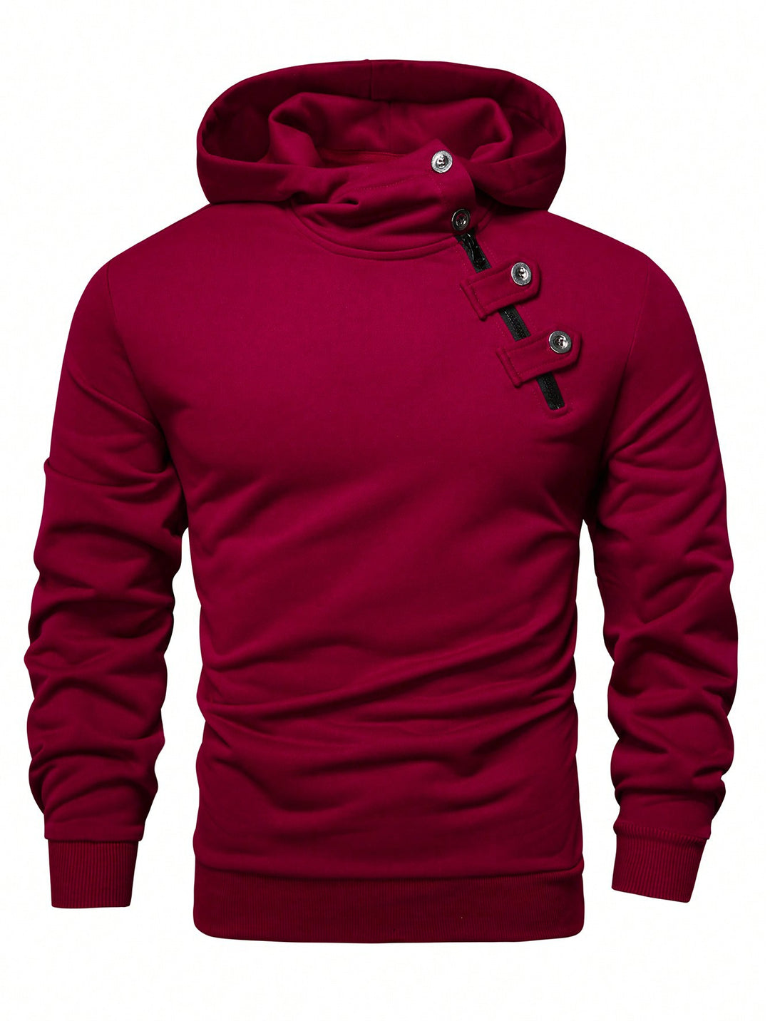 Herren Hoodie mit innovativem Kragen und praktischer Taschenlösung Echoarchiv