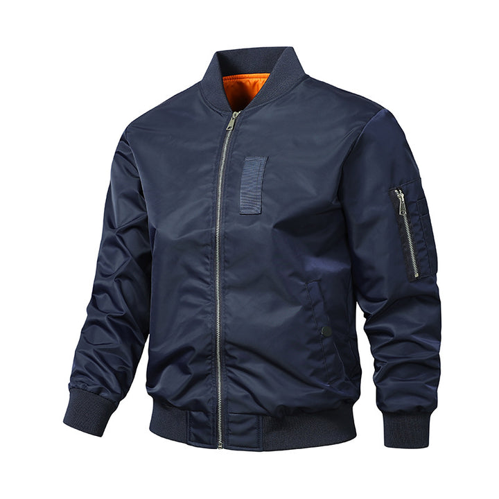 Herren Camouflage-Bomberjacke im Fliegerstil mit Mehrfach-Taschen und Strickbündchen Echoarchiv