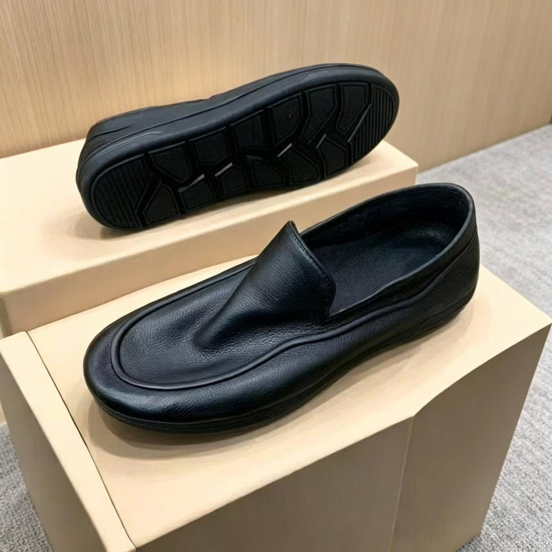 Herren Elegante Slip-On Leder Mokassins Echoarchiv
