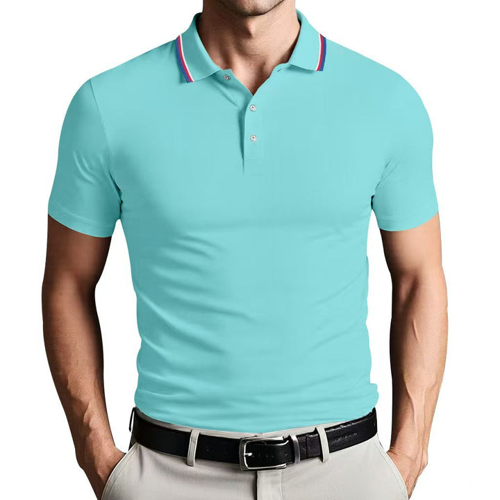 Herren Poloshirt mit farblich abgesetztem Kragen Echoarchiv