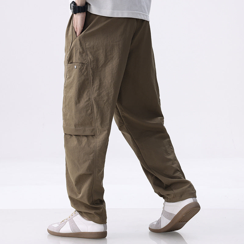 Herren Cargo-Jogginghose mit Kordelzug, elastischem Saum und seitlichen Utility‑Taschen Echoarchiv
