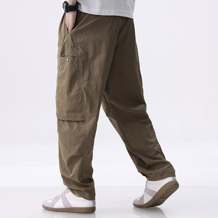 Herren Cargo-Jogginghose mit Kordelzug, elastischem Saum und seitlichen Utility‑Taschen Echoarchiv