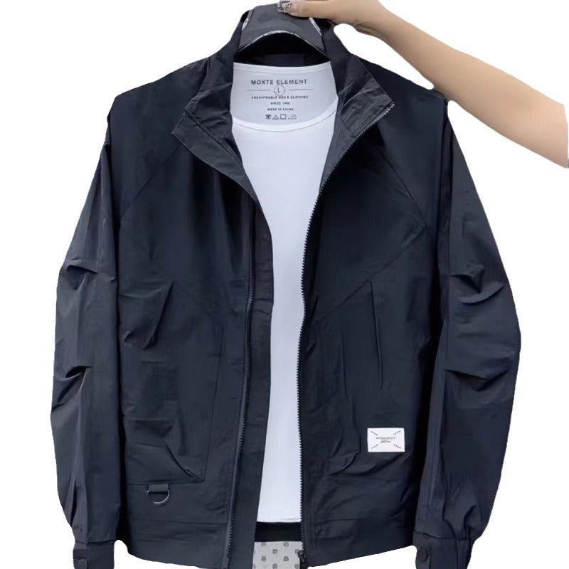 Unisex leichte Freizeitjacke mit funktionalen Taschen und sportlichem Schnitt Echoarchiv