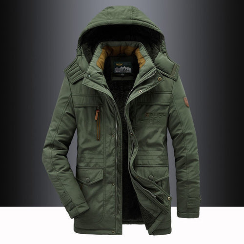 Herren nan isolierte Kapuzenparka mit Sherpa-Innenfutter, winddichter Front und Multifunktions-Taschen Echo Archiv