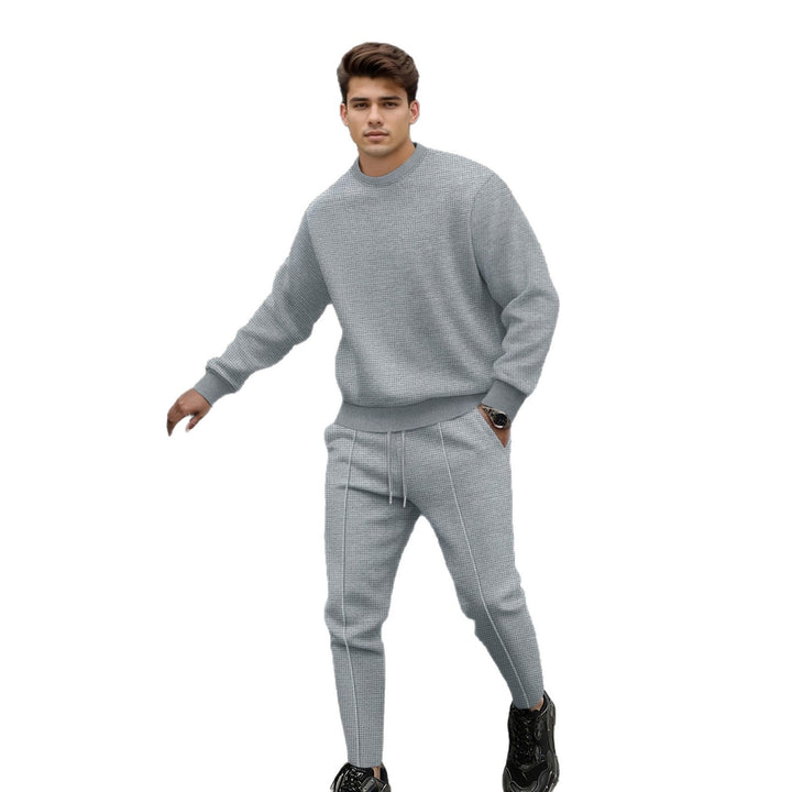 Herren lässiger Strickpullover und Jogginghose Set Echoarchiv