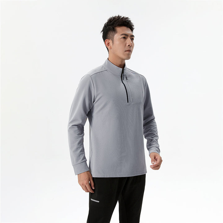 Herren Funktions-Langarmshirt mit Halbreißverschluss Echoarchiv