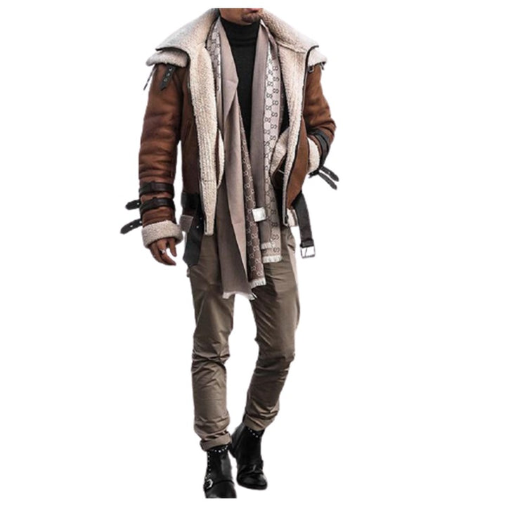 Herren Fliegerjacke mit luxuriösem Kunstfellfutter und modernen Akzenten Echoarchiv